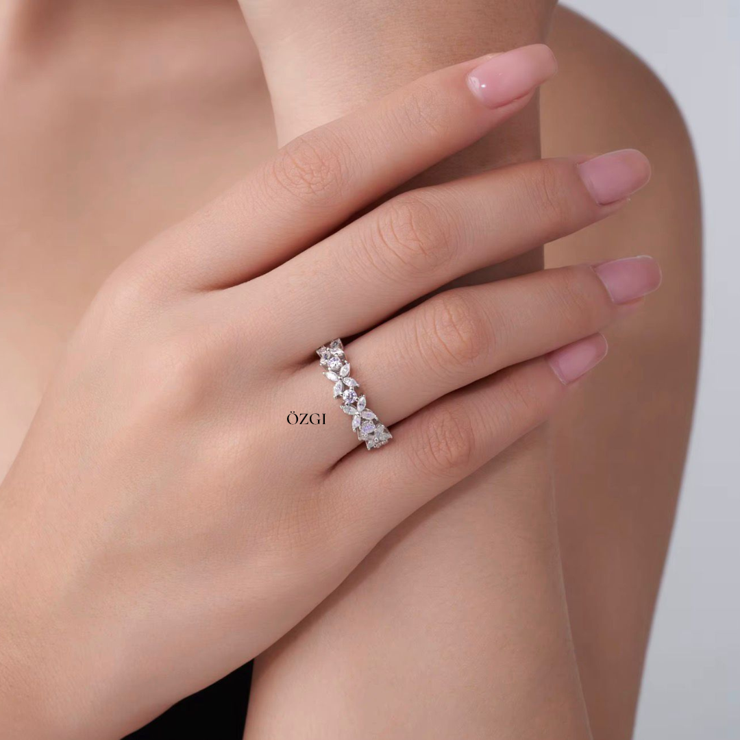 OZGI “Noura” Floral Eternity Ring