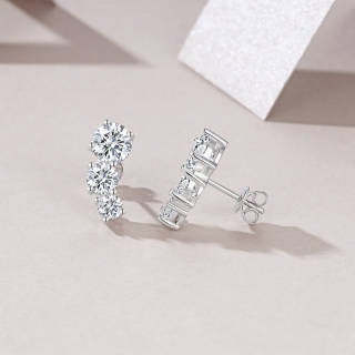 Trinity Glow Stud Earrings