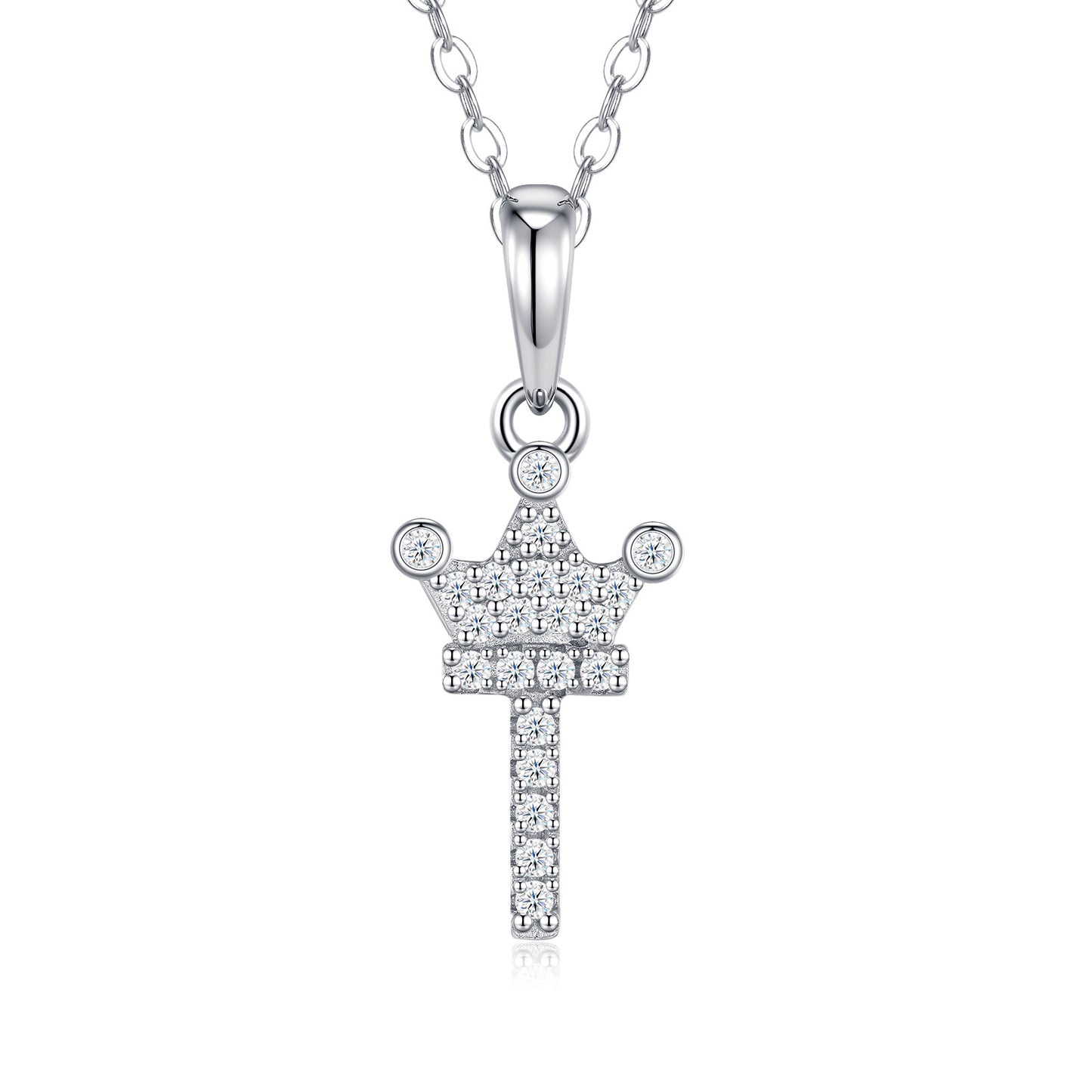 OZGI Crown Initial Necklace