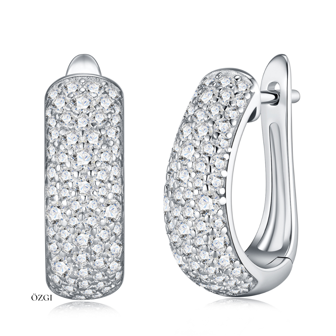 Luna Pavé Hoop Earrings