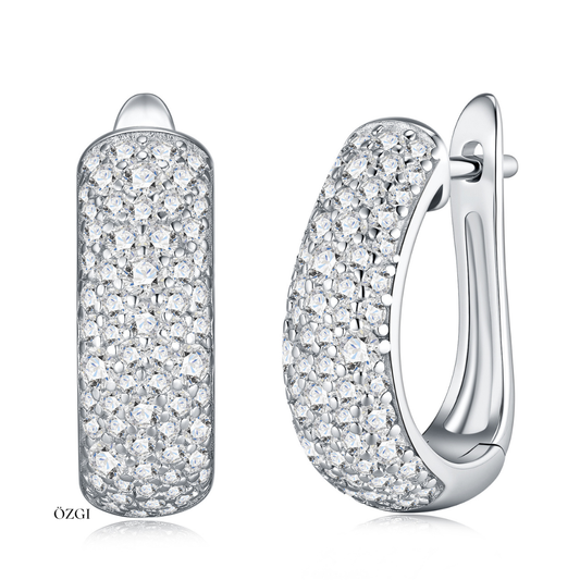Luna Pavé Hoop Earrings