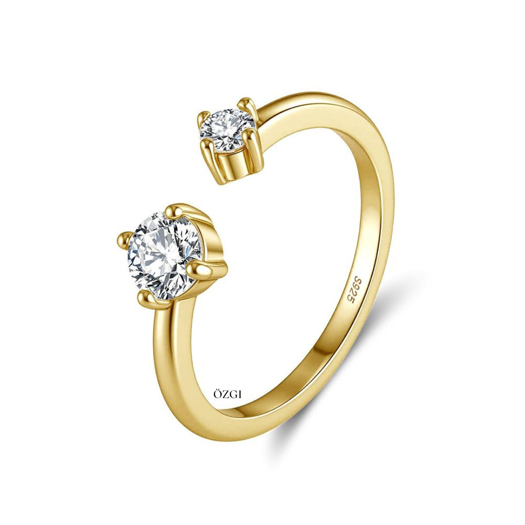 OZGI Luna Solitaire Open Ring