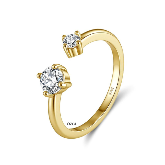 OZGI Luna Solitaire Open Ring