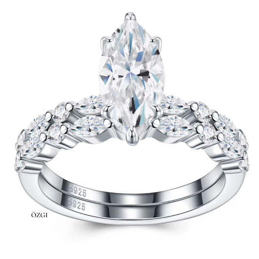OZGI Layali Marquise Bridal Set