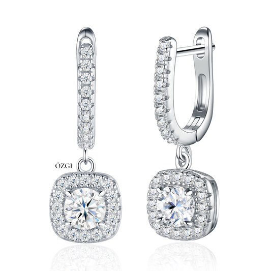 OZGI Amira Halo Drop Earrings