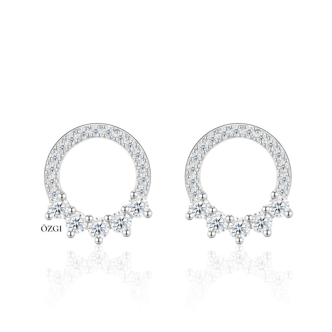 OZGI Celeste Halo Stud Earrings