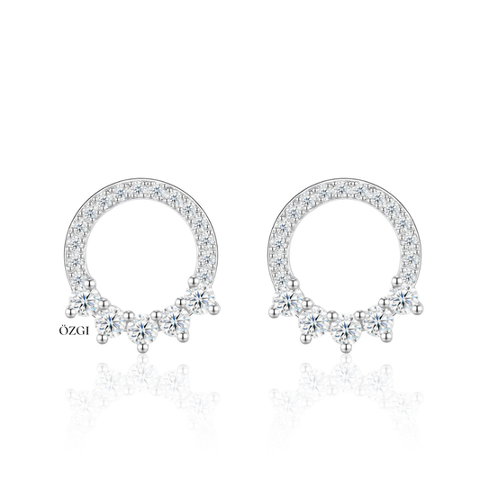 OZGI Celeste Halo Stud Earrings