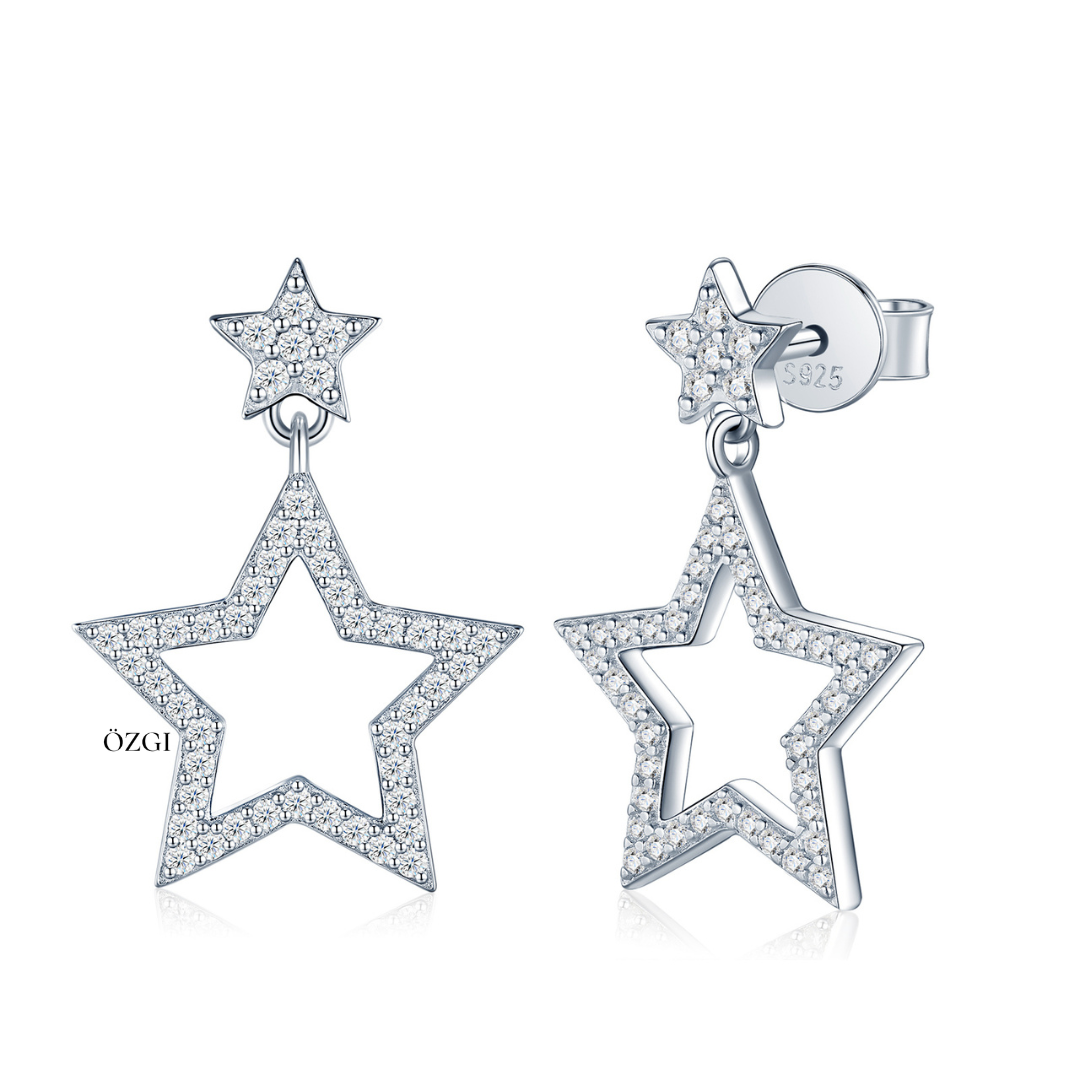 OZGI Star Drop Earrings