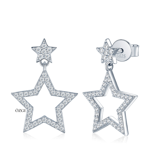OZGI Star Drop Earrings