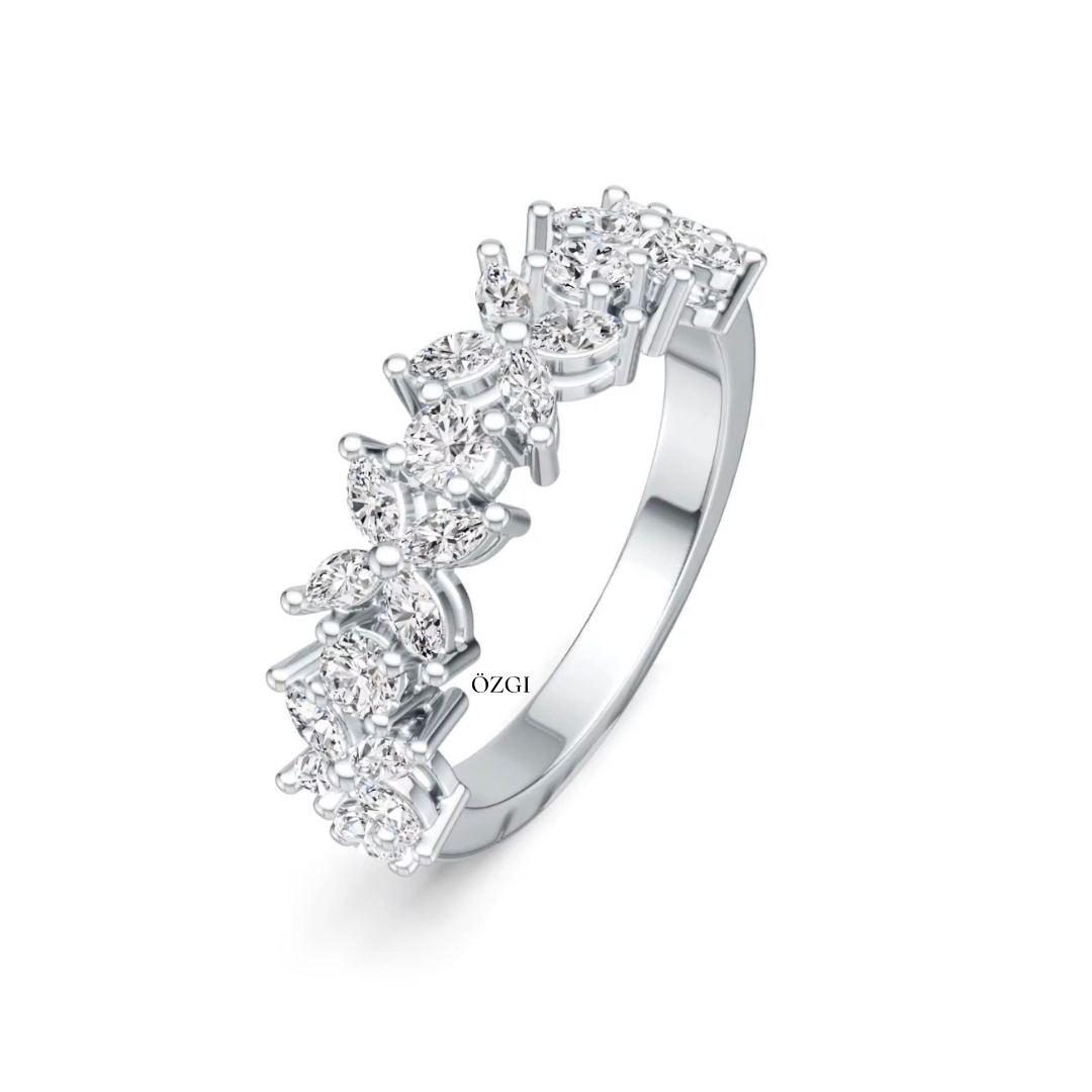 OZGI “Noura” Floral Eternity Ring