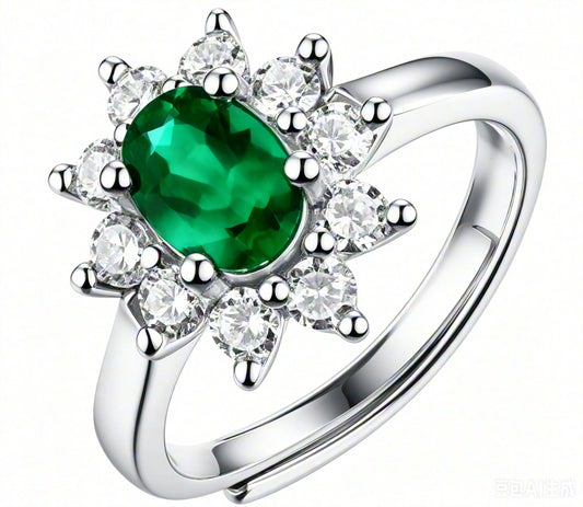 Emerald Bloom Ring