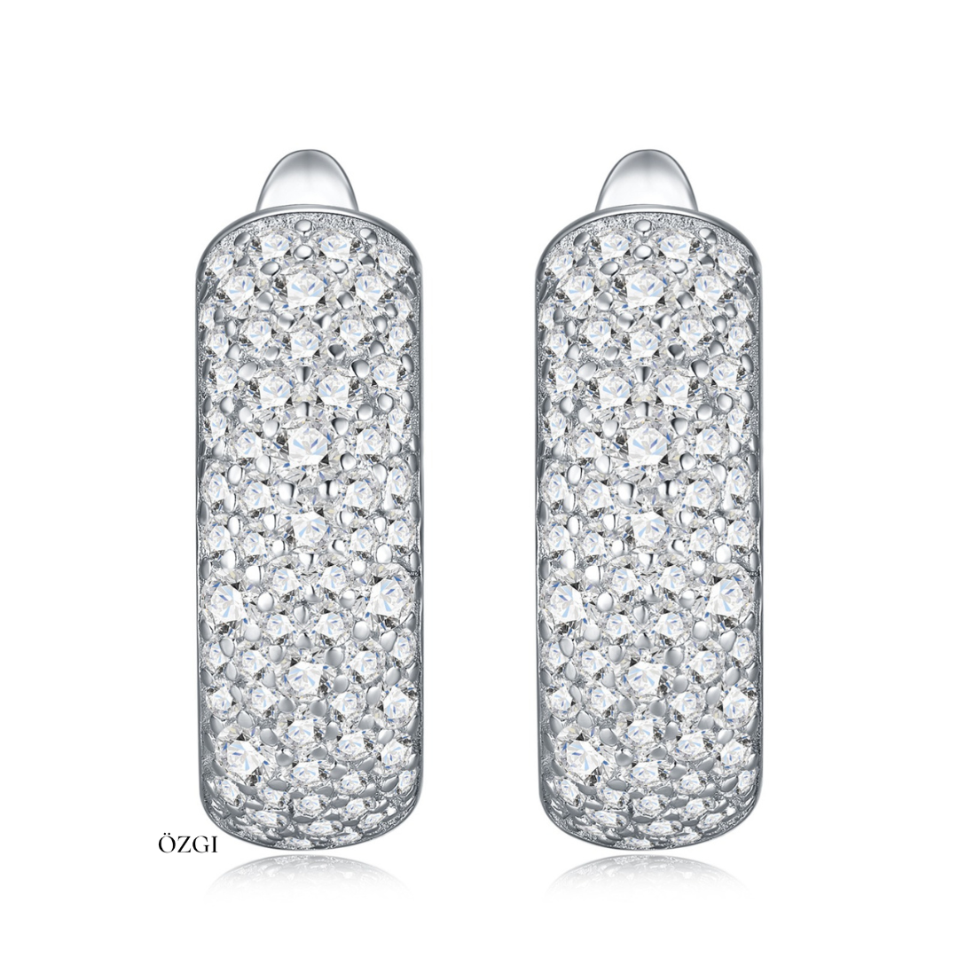 Luna Pavé Hoop Earrings