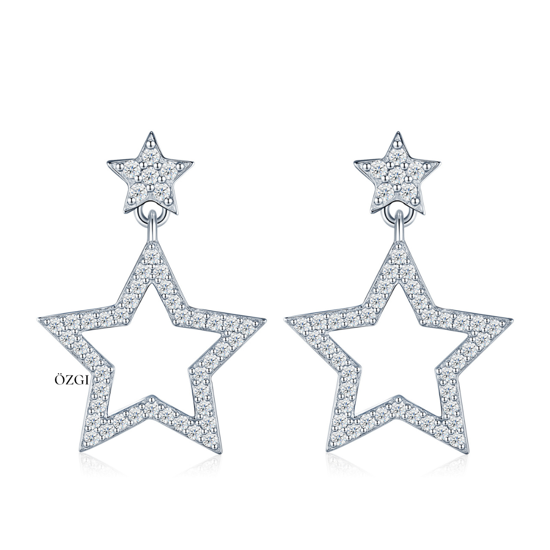 OZGI Star Drop Earrings