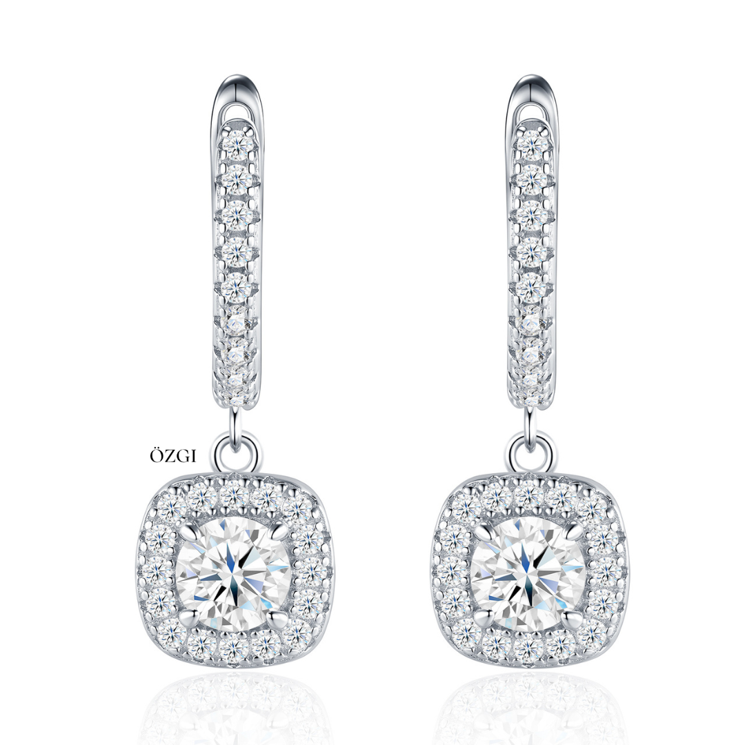OZGI Amira Halo Drop Earrings