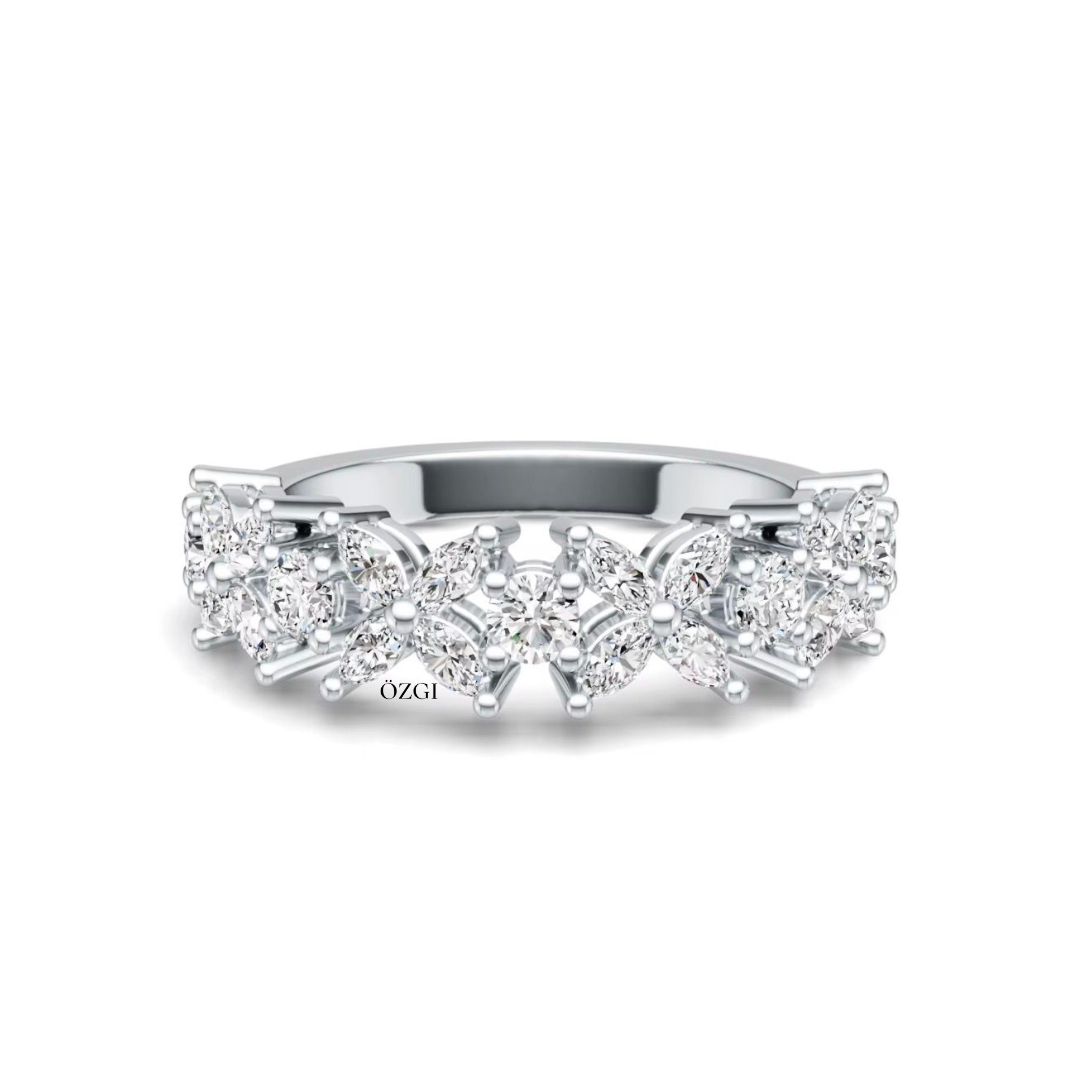 OZGI “Noura” Floral Eternity Ring