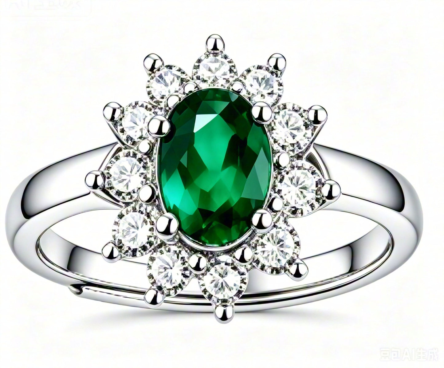 Emerald Bloom Ring