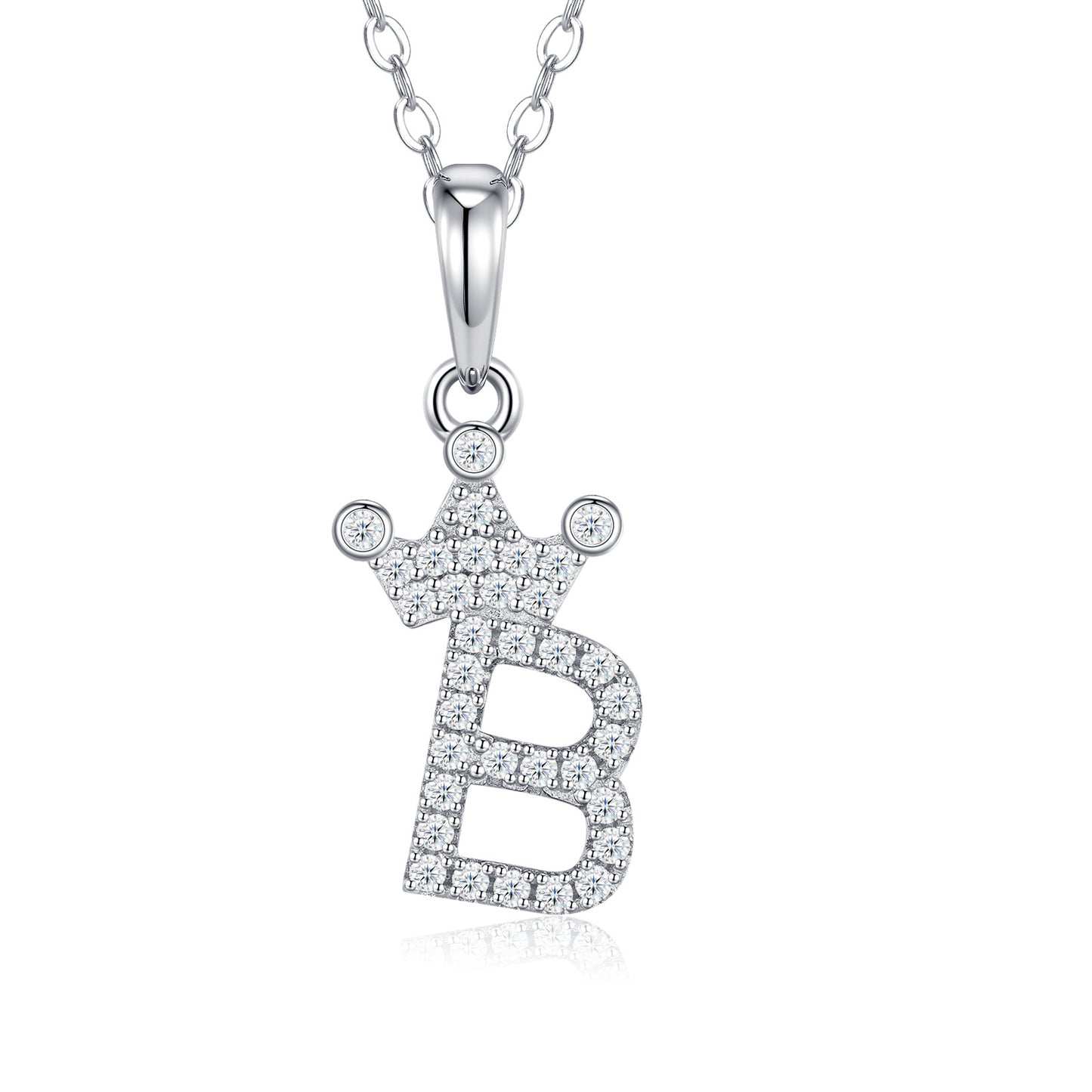 OZGI Crown Initial Necklace