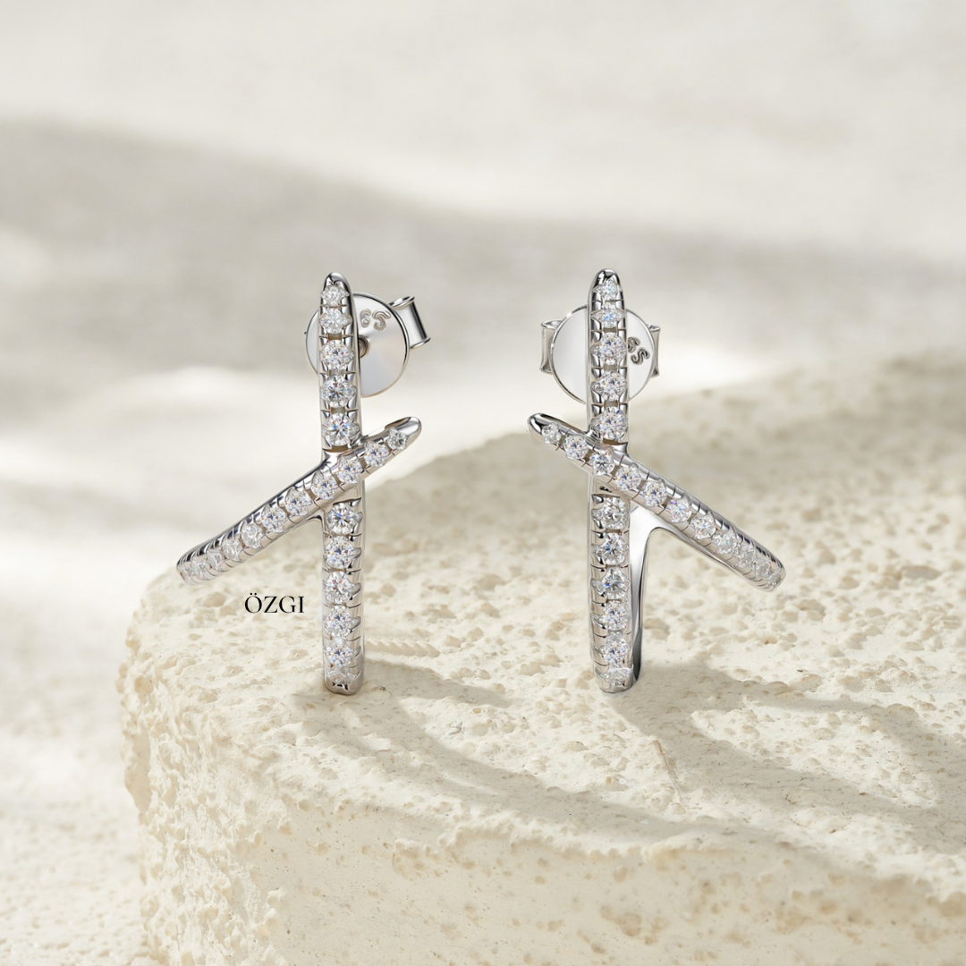 OZGI Luna Crossing Hoop Earrings