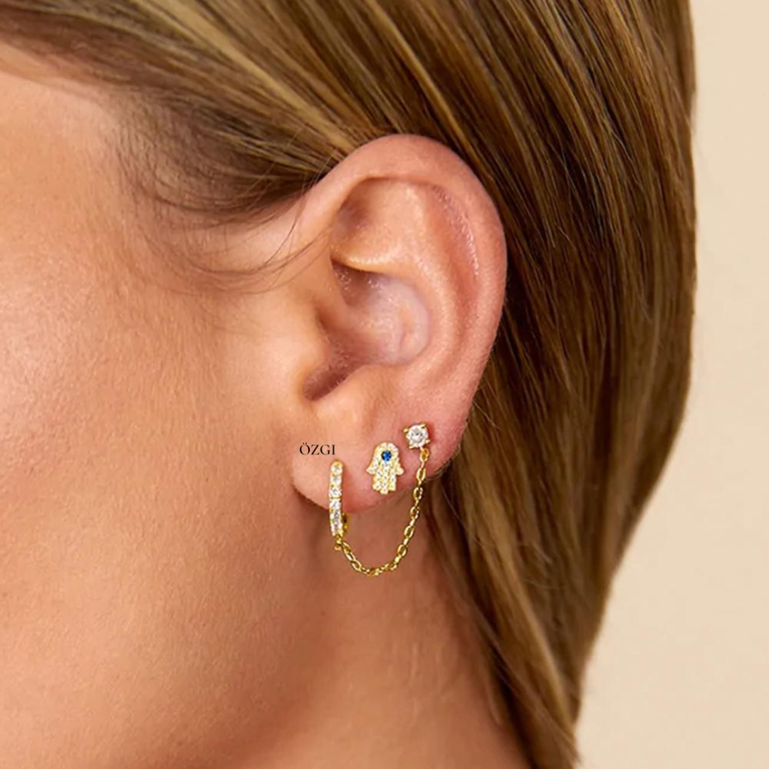 OZGI Celina Chain Earrings