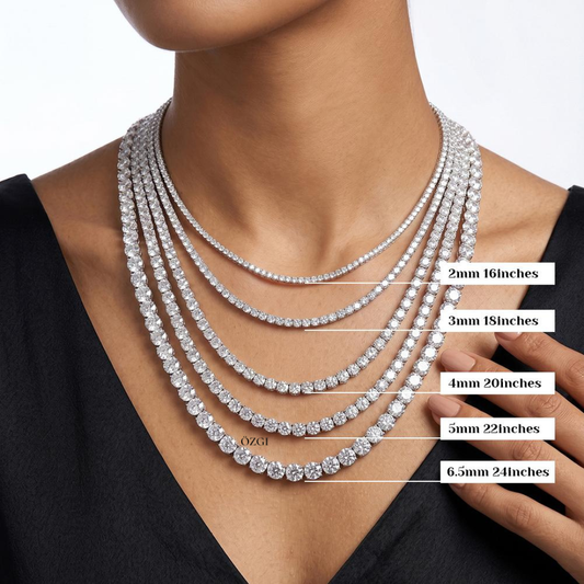 OZGI Celeste Tennis Necklace