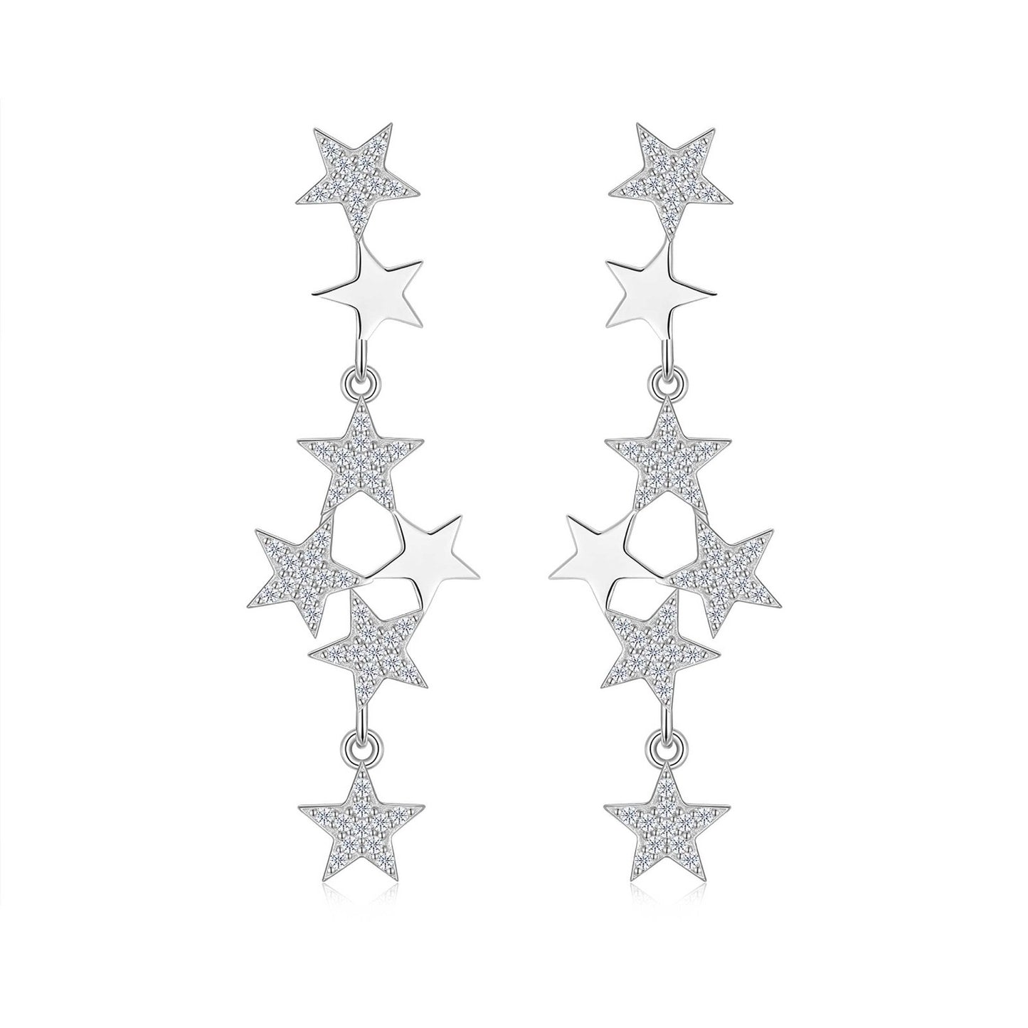 Celestial Star Cascade Earrings