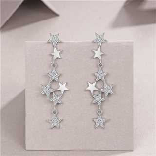 Celestial Star Cascade Earrings
