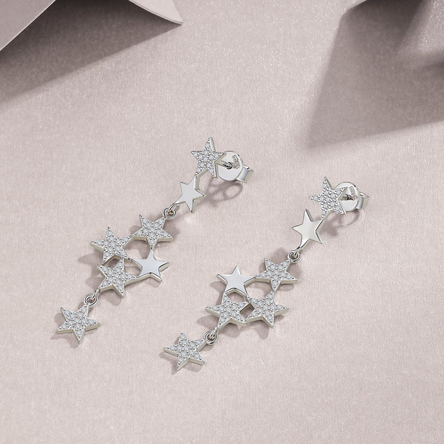 Celestial Star Cascade Earrings