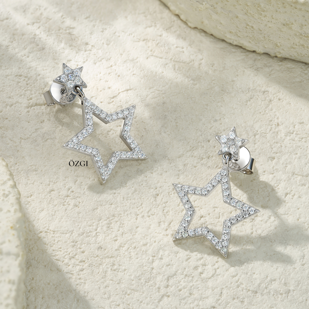 OZGI Star Drop Earrings