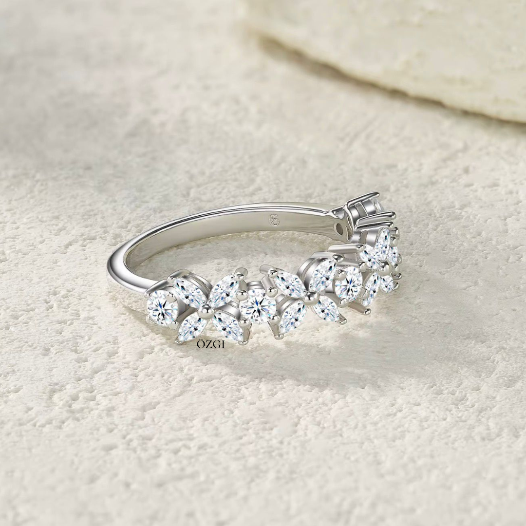 OZGI “Noura” Floral Eternity Ring