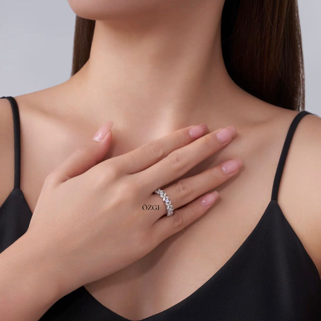 OZGI “Noura” Floral Eternity Ring