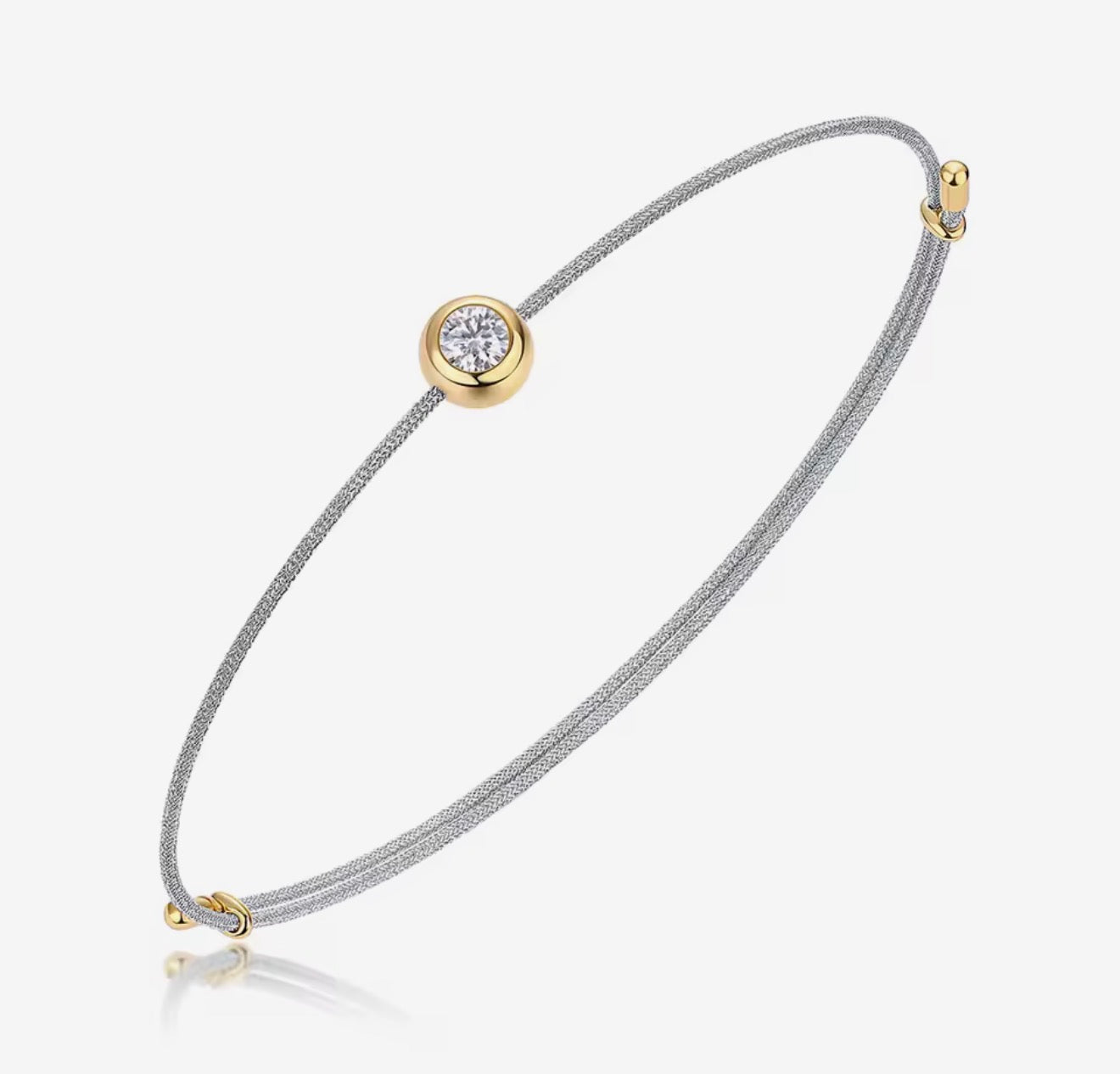 Lina Moissanite Adjustable Bracelet