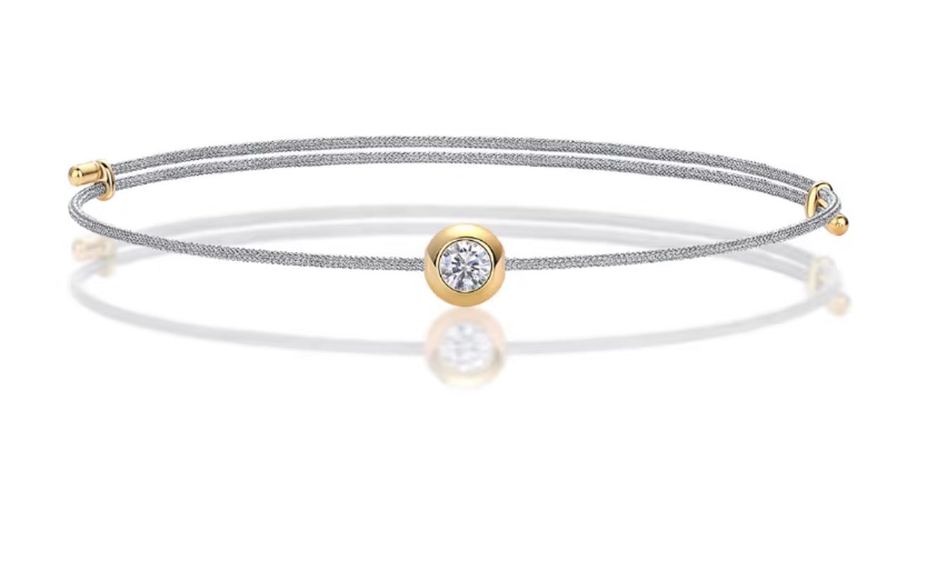 Lina Moissanite Adjustable Bracelet