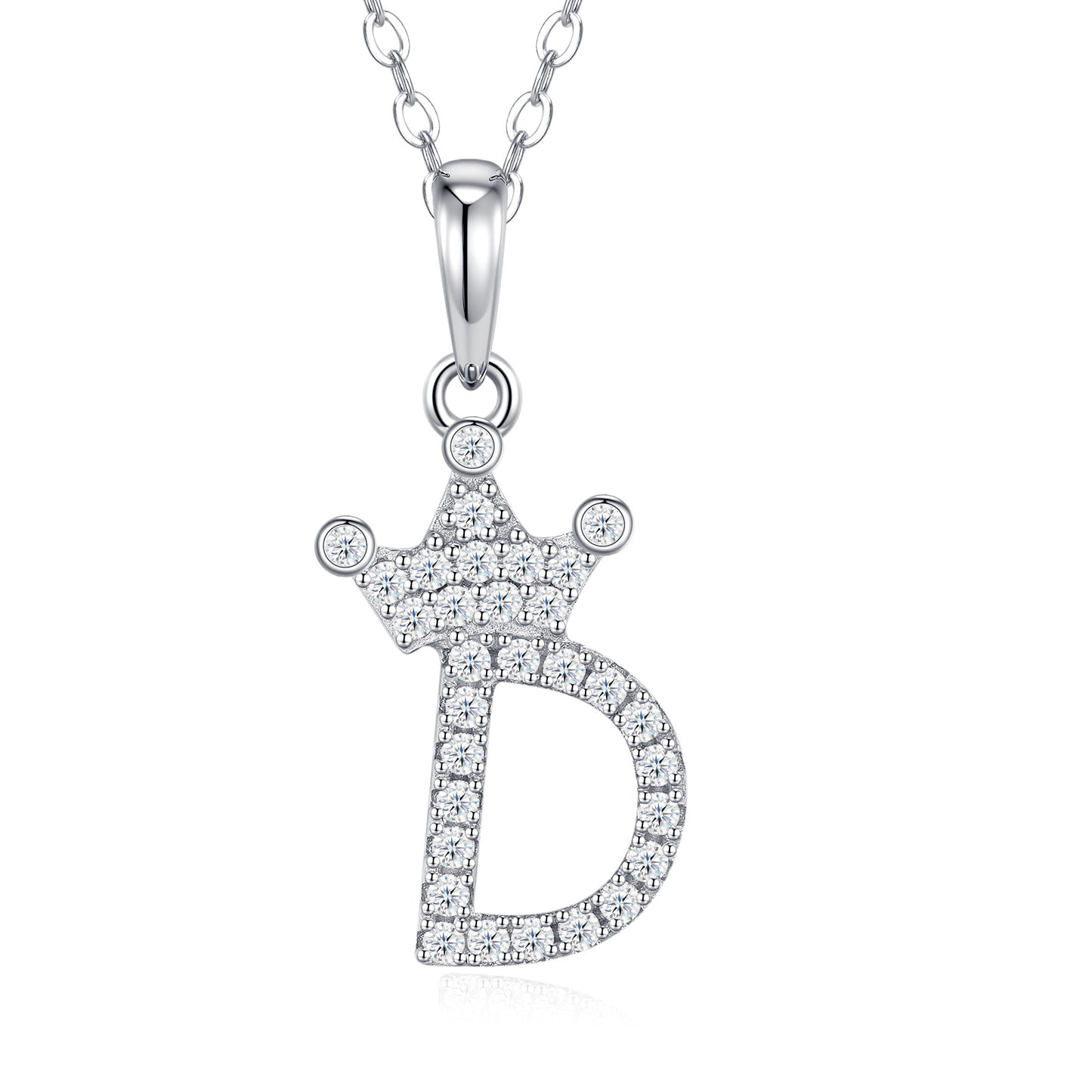 OZGI Crown Initial Necklace