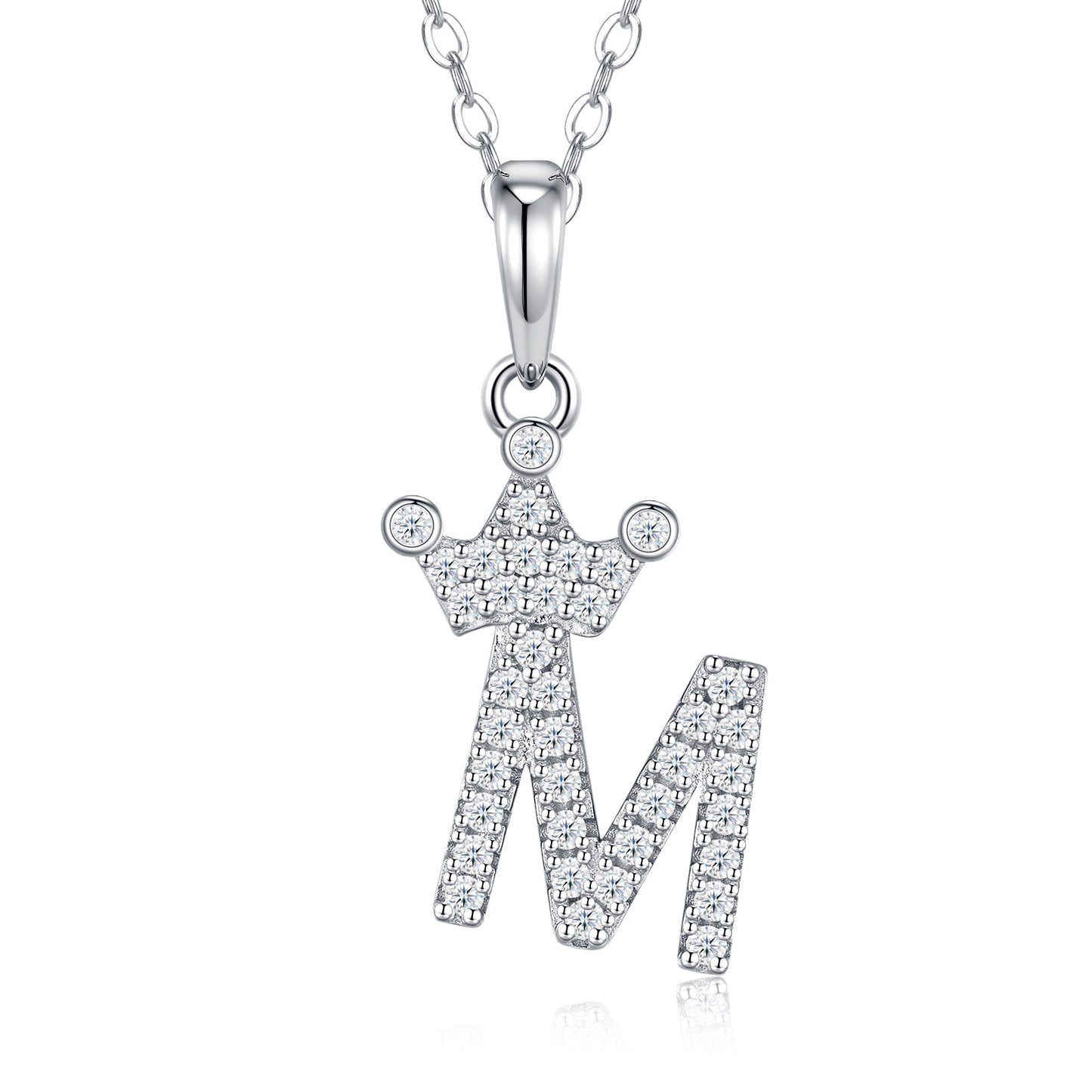 OZGI Crown Initial Necklace