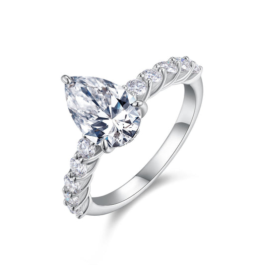 Hala Pear Cut Solitaire Ring