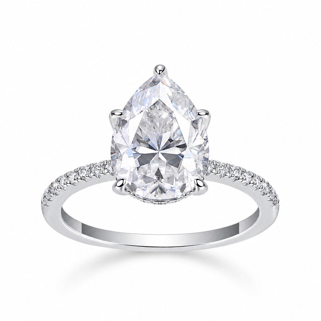 Hadeer Pear-Cut Solitaire Ring