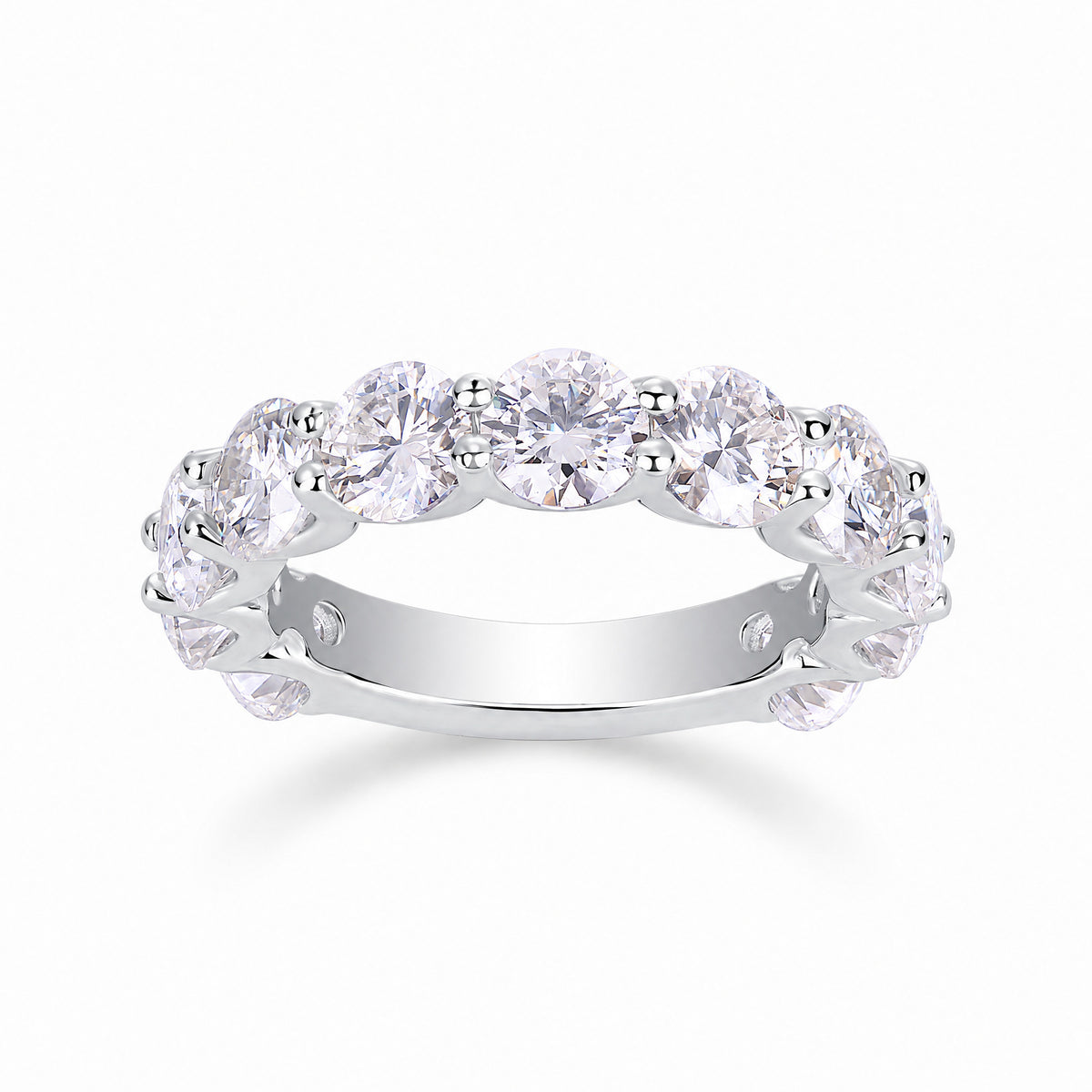 Luna Half Eternity Ring
