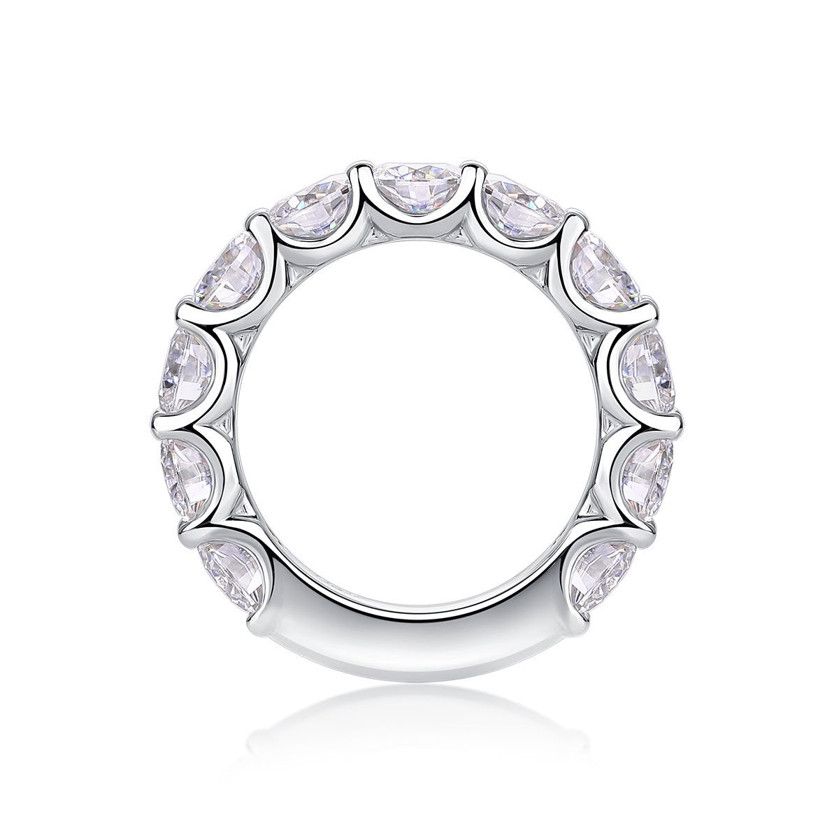 Luna Half Eternity Ring
