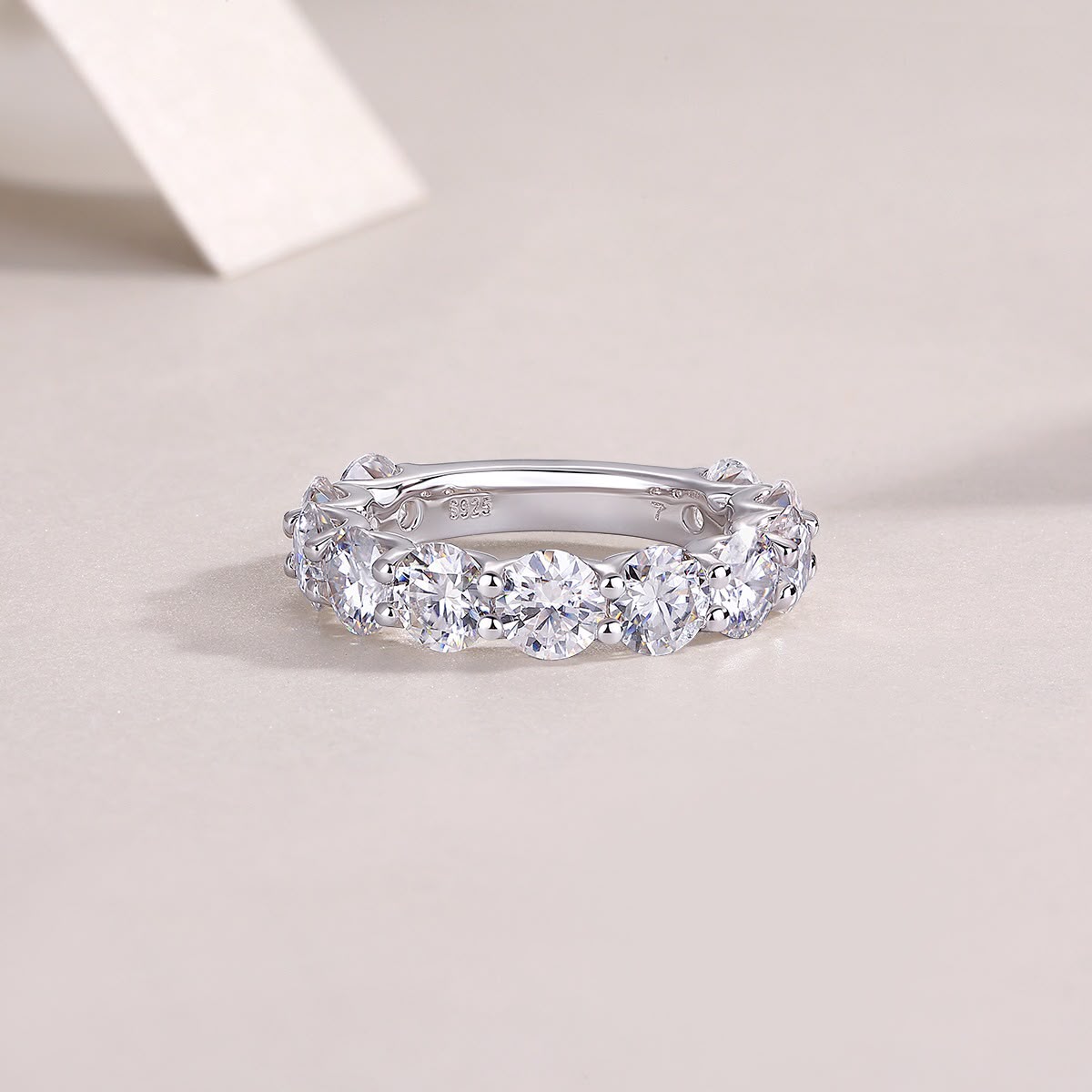 Luna Half Eternity Ring