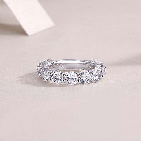 Luna Half Eternity Ring